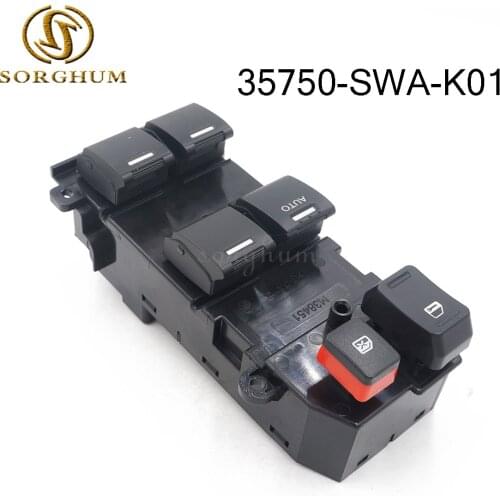 35750-SWA-K01 Electric Power Window Console Switch 35750SWAK01 35750-SWA-F01 M38467 M38451 For 2007-2011 Honda CRV 2.4L L4