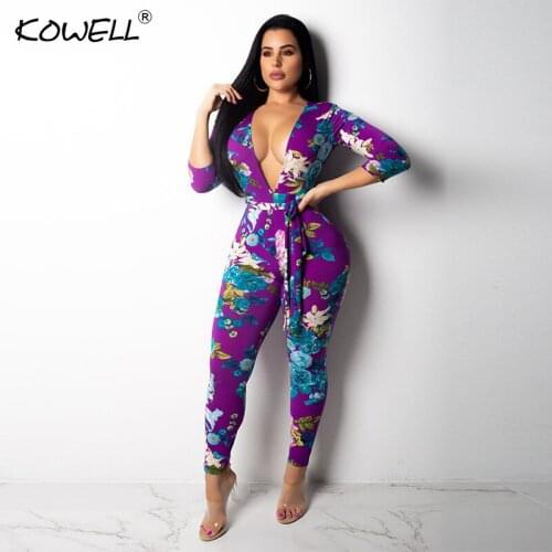 Женские вечерние брючные комбинезоны KOWELL China At AliExpress