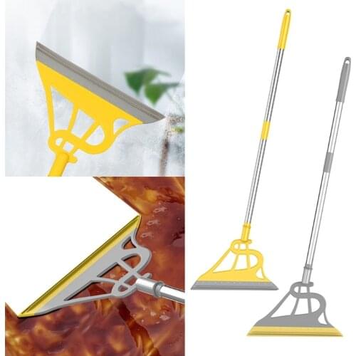 Multifunction Ma-gic Broom Hangable Handle Design 2-in-1 Non-Slip Sweeper Window Cleaning Tool For Home Kitchen Bathroom Office