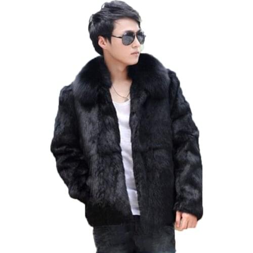 Men 2020 Winter Real Mink Fur Coat Natural Fur Mink Coats Jackets male Plus Size Warm Clothes Hooded High quality Fur jacket