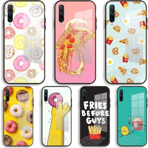 Nayida Pizza doughnuts and chips Soft Silicone Case For Huawei Honor 30 20 10 Lite Pro 10i 20i 9a 8a 8x Glass Cover
