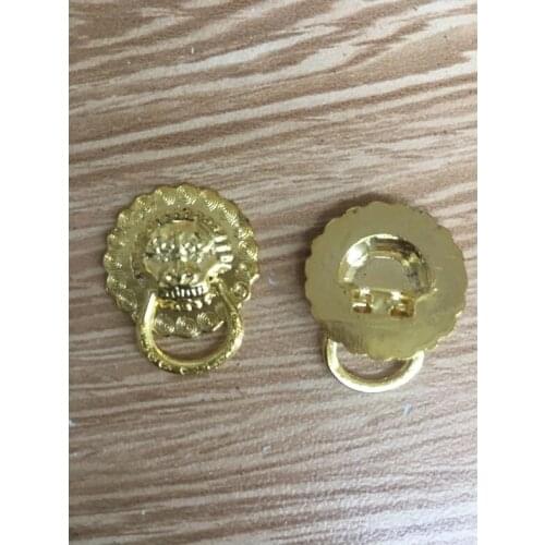 Wholesale Mini Vintage Lion Head Furniture Door Pull Handle Zinc Alloy Cabinet Dresser Drawer Knobs,19*24mm,200PCs