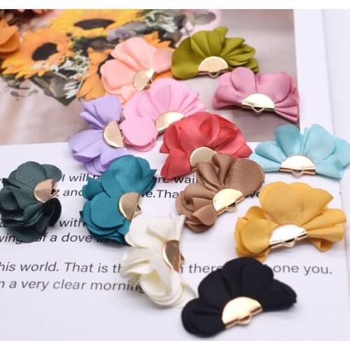 20*35mm Fabric Flower Tassel Pendants for Jewelry Making DIY Bracelet Earring charms Accessories Flower Jewelry decoration
