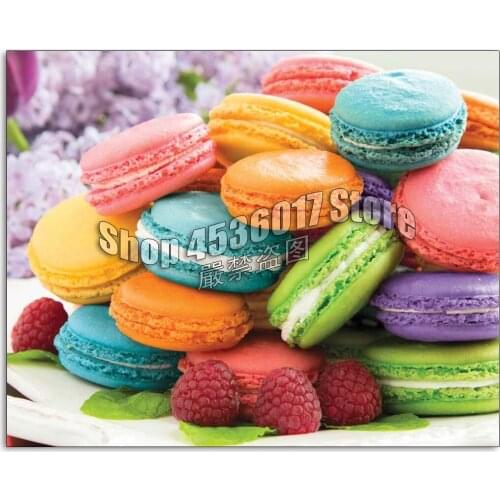 Full Square 5D DIY Diamond Painting Macaroons Candy & Treat Embroidery Cross Stitch Diamond Mosaic Home Decor Gift Needlework