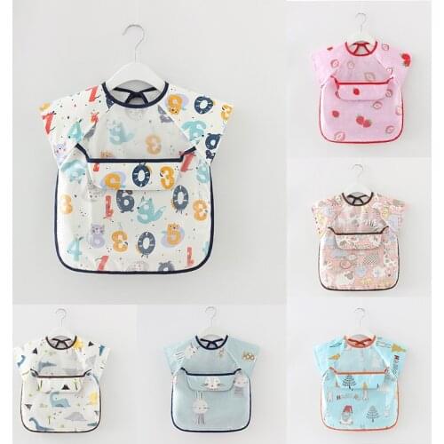 Adjustable Baby Bibs EVA Waterproof Lunch Feeding Bibs Baby Cartoon Feeding Cloth Children Baby Apron Babador Bandana Summer