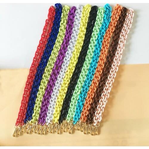 100cm Detachable Handle Replacement Bags Strap Acrylic Shoulder Belt Strap DIY Resin Oval Handbag Strap Women Bag Accessories