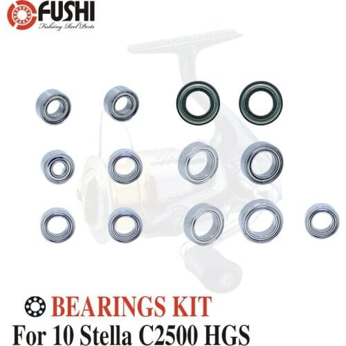 Fishing Reel Stainless Steel Ball Bearings Kit For Shimano 10 Stella C2500 HGS / 02429 Spinning reels Bearing Kits