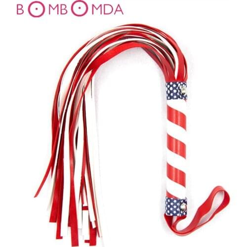 Sey Shops Whip For Adult SM Games PU Leather Spanking BDSM Bondage Flogger Whip Sex Toys For Couples Woman Erotic Sex Products