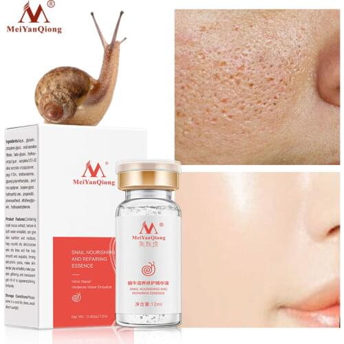 Snail Anti Wrinkle Face Serum Shrink Pores Hyaluronic Acid Moisturizing Essence Whitening Anti-aging Acne Treatment Skin Care