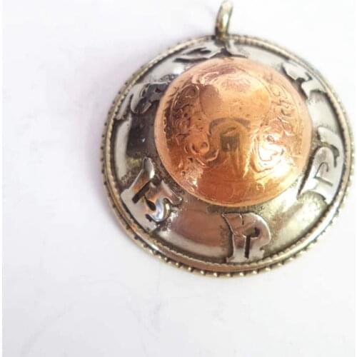 TBP660 Tibetan Amulet Pendant OM MANI PAD ME HUM