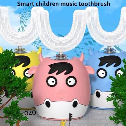 Smart Electric Toothbrush Children Sonic Music Toothbrush U Xiomi Soft Silicone Brush Kids Cartoon Pattern Toothbrush