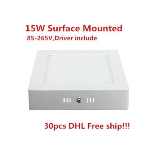 Factory Price!!! 15W Surface Mounted LED Downlight Ceiling LED Panel Light 30pcs/lot, DHL/Fedex Free Shipping