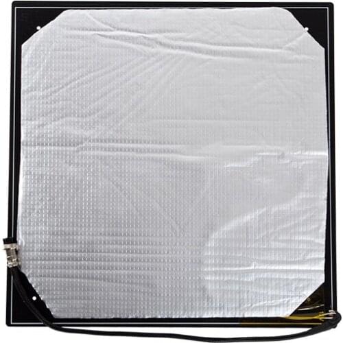 12V 220W 410*410*3MM MK3 Heated Bed Aluminium Heatbed substrate + Insulation Cotton For Creality CR-10 S4 3d printer parts
