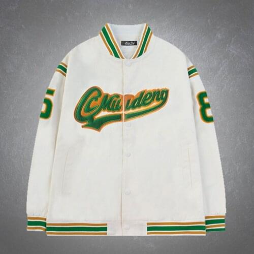 Hip Hop Oversized Baseball Jackets Mens Letter Embroidery Japanese-style Coats Harajuku Streetwear Casual Varsity Jacket Couples