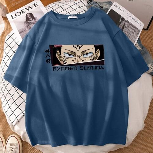 Oversized T-shirts for Woman Jujutsu Kaisen Soft 2021 Short Sleeve T shirts S-XXXL Fashion Crewneck Soft Streetwear Clothing