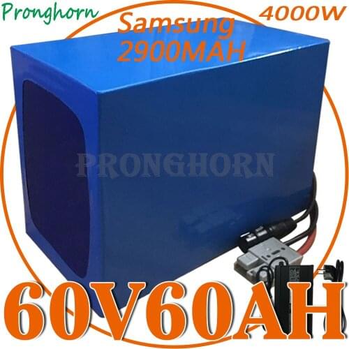 EU US No Tax 60V 50AH Lithium ion Ebike Battery 60V 1800W 2000W 3000W Battery 60V 50AH Scooter Battery with 50A BMS and Charger