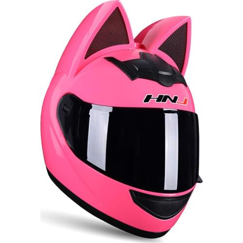 Motorcycle Helmet Full Face Helmets Motocross Casco Ear Moto Helmets Motorcycle Motorbike Capacete Casque Moto Helmet Women Pink