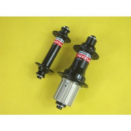 Novatec A291SB-SL/F482SB-SL Road Bicycle Hub 20/24H Light Weight Black Front Hub and Rear Hub V Brake