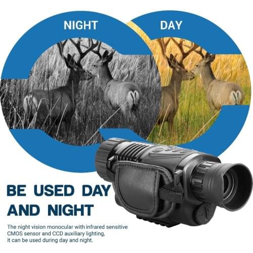 NEW HD 5x40 Digital Infrared Night Vision Monocular 200M Range Hunting Monocular Night Vision Optics