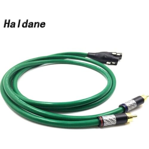 Haldane Pair Carbon Fiber RCA to XLR Balacned Audio Cable RCA Male to XLR Female Interconnect Cable with MCINTOSH USA-Cable