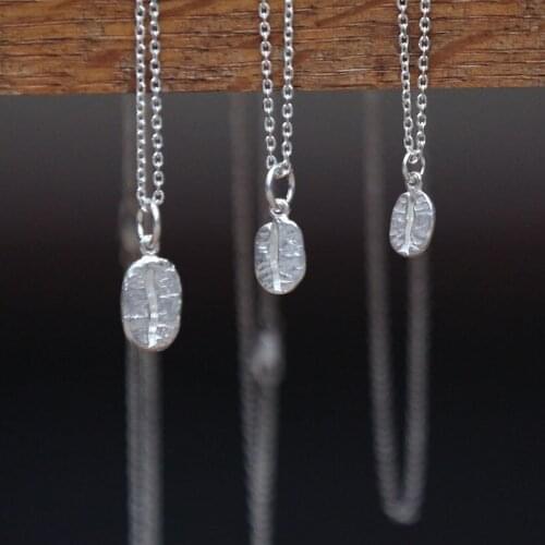 Coffee Beans Pendants Necklace 3 Sizes Handmade Teens Fashion Accessories Cosplay Prop Gift N1