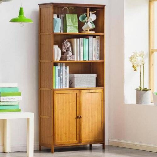Simple Bookshelf Storage Solid Wood Lands To Receive Simple Student And Childrens Bookshelves On The Living Room Table