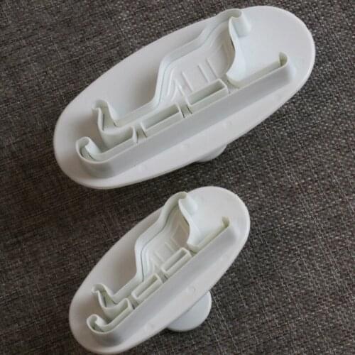 Christmas Sled Fondant Chocolate Gift Cookie Biscuit Tool Gum Pastry Sugar Paste Baking Mould Cookie Pastry