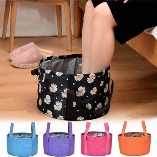 Foldable Portable Basin Waterproof Feet Massage Washing Tub Multifunction Laundry Basins for Outdoor Travel Foot Bath Bucket