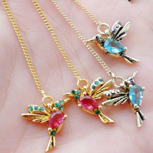 YIERMEI Unique Long Drop Earrings Bird Pendant Tassel Crystal Pendant Earrings Ladies Jewelry Design for Anniversary Party