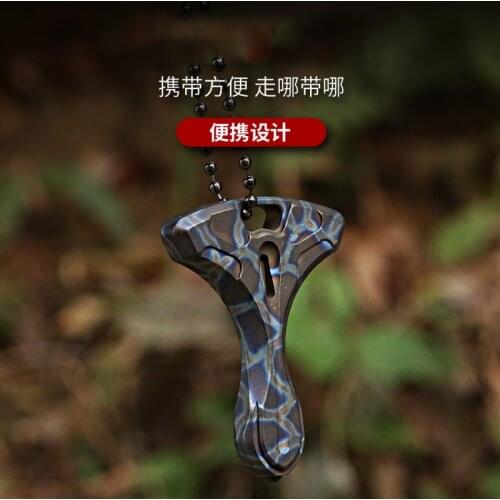 EDC Titanium Alloy Umbrella Rope DIY Decorative Accessories Key Ring Pendant Outdoor EDC Multi Tools