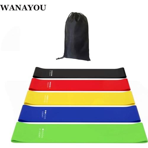 WANAYOU Fitness Resistance Bands,Mini Loop Training Workout Elastic Latex Bands,Sports Yoga Rubber Pull Rope Exercise Equipments