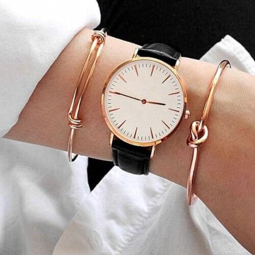 Women Punk Bangle Set Fashion Gold Color Twist Knot Cuff Bracelets for Female Maxi Jewelry 2 pcs Set