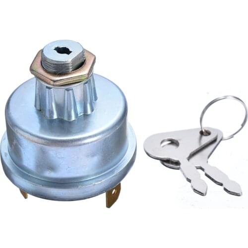 1pcs Universal Tractor Ignition Switch 12V 24V Tractor Switch with 2 Keys Fit For Lucas 35670 128Sa