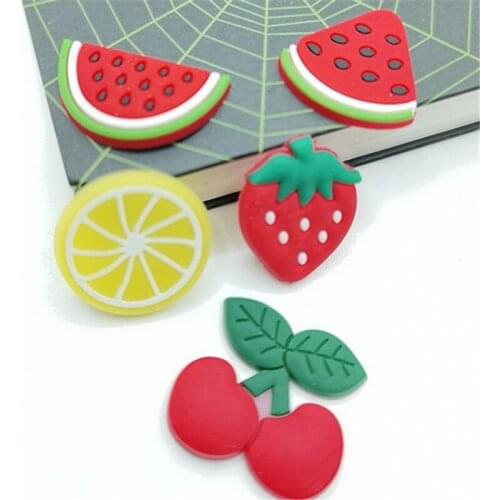 10pcs Soft Glue Flat Back Fruits Resin Watermelon Cute Resins DIY Jewelry Hair Bows Clips Accessories Resin Cabochons Decoration