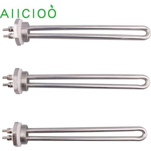 AIICIOO U Type Heating Heater Element for Wind Turbines and Solar Setup 1Inch BSP Thread 12v 100w/150w/200w