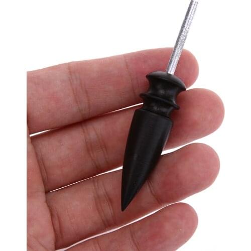 2 Styles African Useful Blackwood Wooden Slicker Leather Craft Edge Burnisher Slicker Flat Head DIY Leathercraft Making Tool