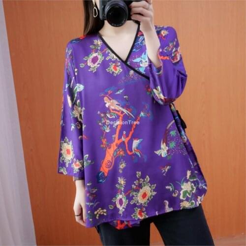 2021 traditional chinese shirt clothing for women hanfu elegant vintage female top ladies cotton linen blouse cheongsam shirts