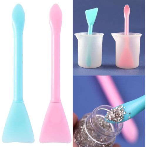 3PCS Multifunction Stirring Brush Soft Silicone Brush for DIY UV Epoxy Resin Liquid Paint Reusable Resin Tools Making