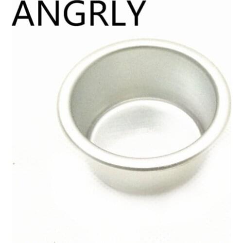 ANGRLY 5pcs Stainless Steel Kueh Pie Tee Pudding Jelly DIY 2 Inch Cake Mould Mini Chiffon Kitchen Baking Mold Cake Bread Baking