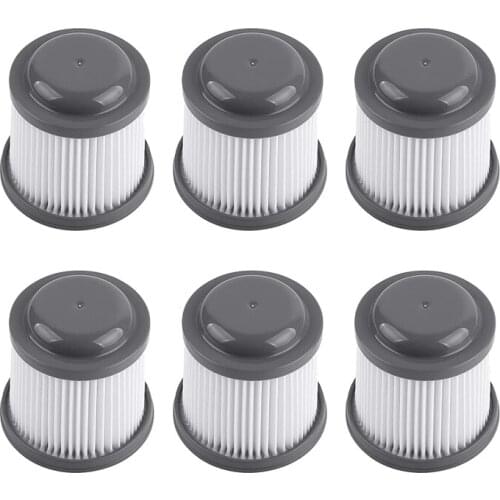 6 Pack Vacuum Replacement Filters for Black Decker PVF110 Replacement Filter and Parts, Filter Elements Filter