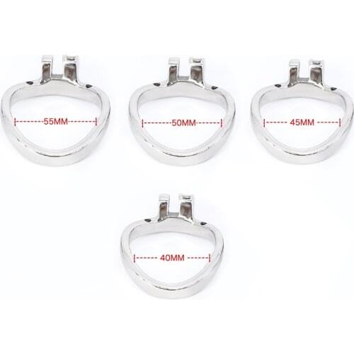 CBT Stainless Steel Accessories Ring for Cock Cage Chastity Device Parts Penis Additional Arc Chastity Base Ring Spare Part