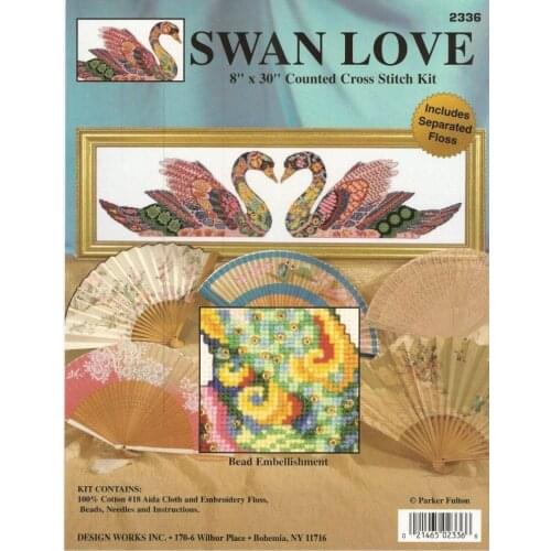 FREE delivery Top Quality lovely beautiful counted cross stitch kit swan love swans mate lover couple