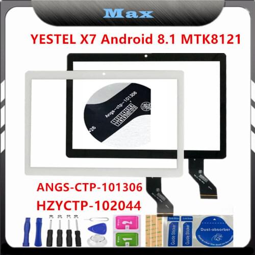 For 10.1 inch For YESTEL X7 Android 8.1 MTK8121 tablet Handwriting Screen touch panel HZYCTP-102044 ANGS-CTP-101306