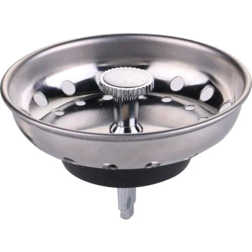 Kitchen Stainless Steel Sink Strainer Basin Stopper Cover Bathroom Floor Water Filter Plug Hair Catcher Colanders