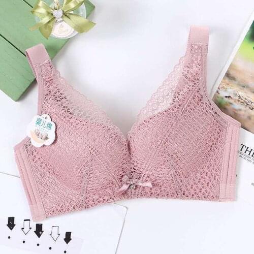 IZICFLY New Style High Quality Lace Floral Sexy B C Push Up Bra Underwear Hot Sale Women Sleeping Thin Lingerie-1 PCS