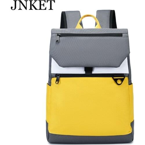 JNKET New Fashion Korean Waterproof School Bags Handbag Sports Backpack Large Capacity Computer Bag