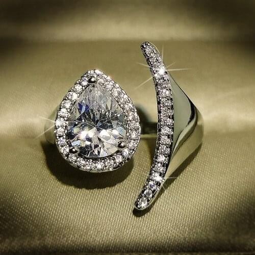 S925 Sterling Silver Ring for Women Diamond Wedding Rings for Couples Christmas Engagement 925 Silver Fine Jewelry for Luxury