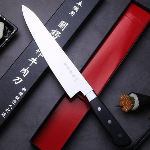 New 7/8.3/9.5/11/12 Inch Quality High Carbon Steel Kitchen Knives Cleaver Meat Gyuto Filleting Sashimi Japanese Knife ABS Handle