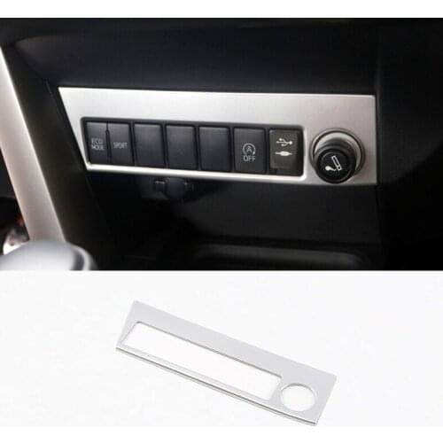 For Toyota RAV4 RAV 4 2016 2017 2018 ABS Matte Car cigarette Lighter panel decoration cover trim Car styling Accessories 1pcs