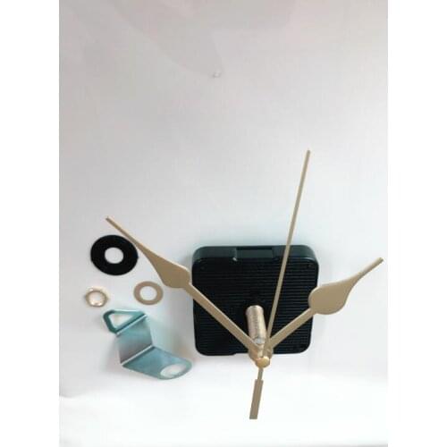 3 years warranty 1 set Quartz Clock Movement Mechanism Hands Wall Repair Tool Parts Silent Kit Set DIY Black Pointer